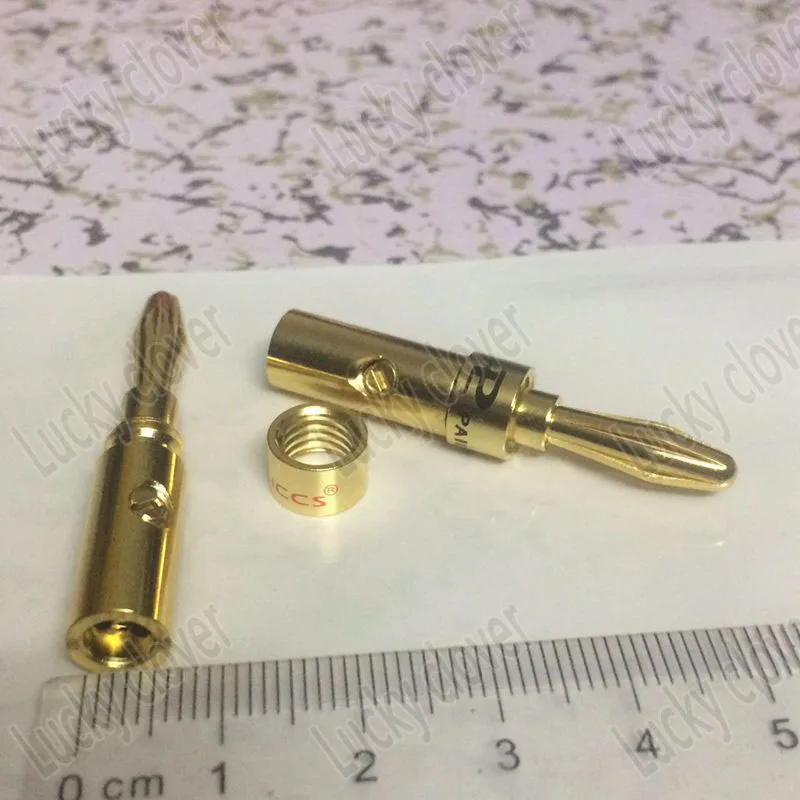 10 шт. медные позолоченные штекеры типа банан|adapter connector|connector adapterconnectors gold |