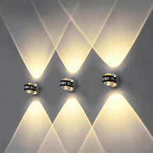 2 Вт светодиодный хрустальный Настенный светильник 220 в разные цвета света прохода Светодиодная лампа для спальни