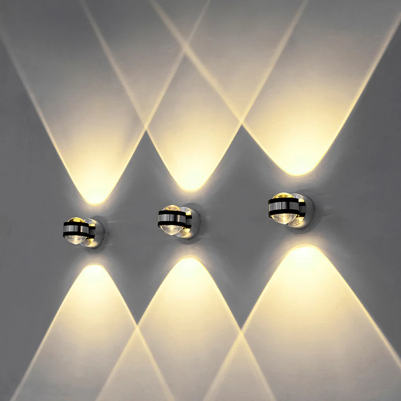 Светодиодный настенный светильник 2 Вт 220 В разные цвета|wall light 220v|crystal wall lightwall |