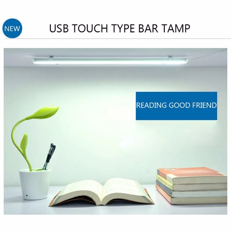 

Touch Control Desk Bedside Reading Light Desk Lamps Dimmable USB Powered 21 LED Emergency Light Wall Closet Tap Night Light
