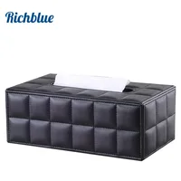 Ever Perfect Modern Marble Tissue Box Cover Faux Leather Napkin Dispenser Toilet Paper Holder Home Decoration Towel Tissue Case 1