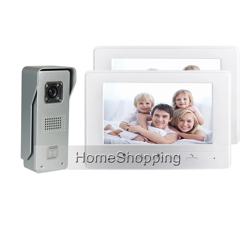 FREE SHIPPING BRAND Wired 7 Color Screen Video font b Door b font phone Intercom Metal