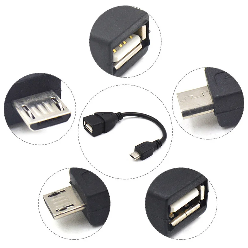 Micro USB кабель Мужской хост к USB Женский OTG адаптер для Android для планшетного телефона для КПК Прямая поставка