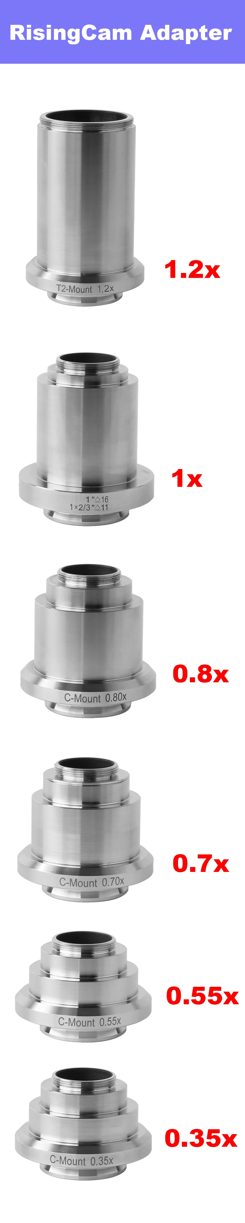 Адаптер Leica C-mount 0.35x 0.5x 0.7x 0.8x 1x 1.2x микроскоп камера C mount переходник для Leica микроскоп