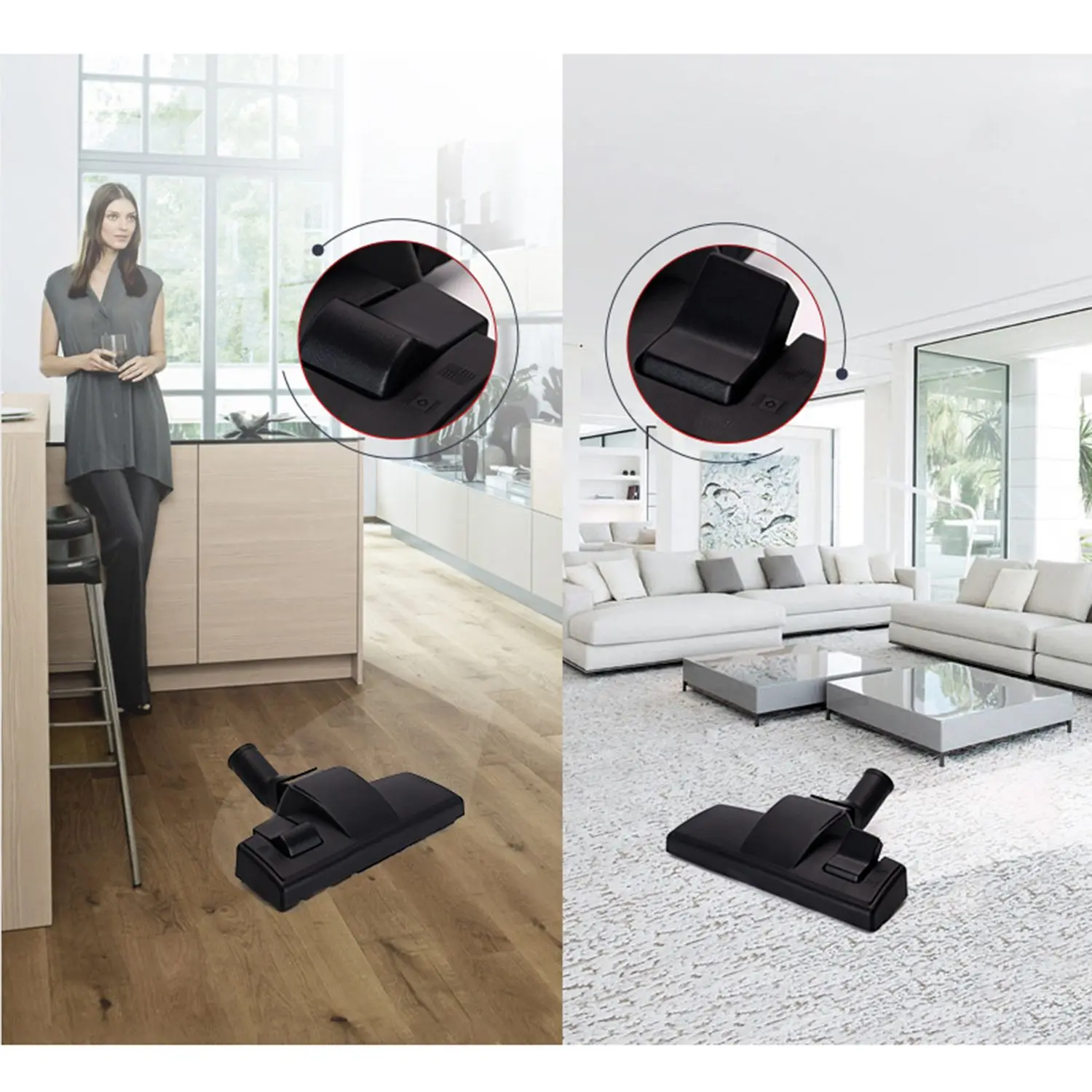 

Durable 32mm Vacuum Cleaner Parts Brush Head Tool Replacement For Floor Carpet Efficient cleaning