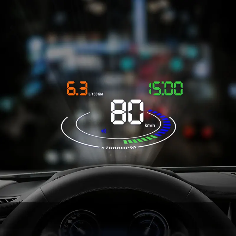 E300 Hud OBD2 умный цифровой спидометр автомобильный HUD Дисплей об/мин температура воды низкое напряжение сигнализации