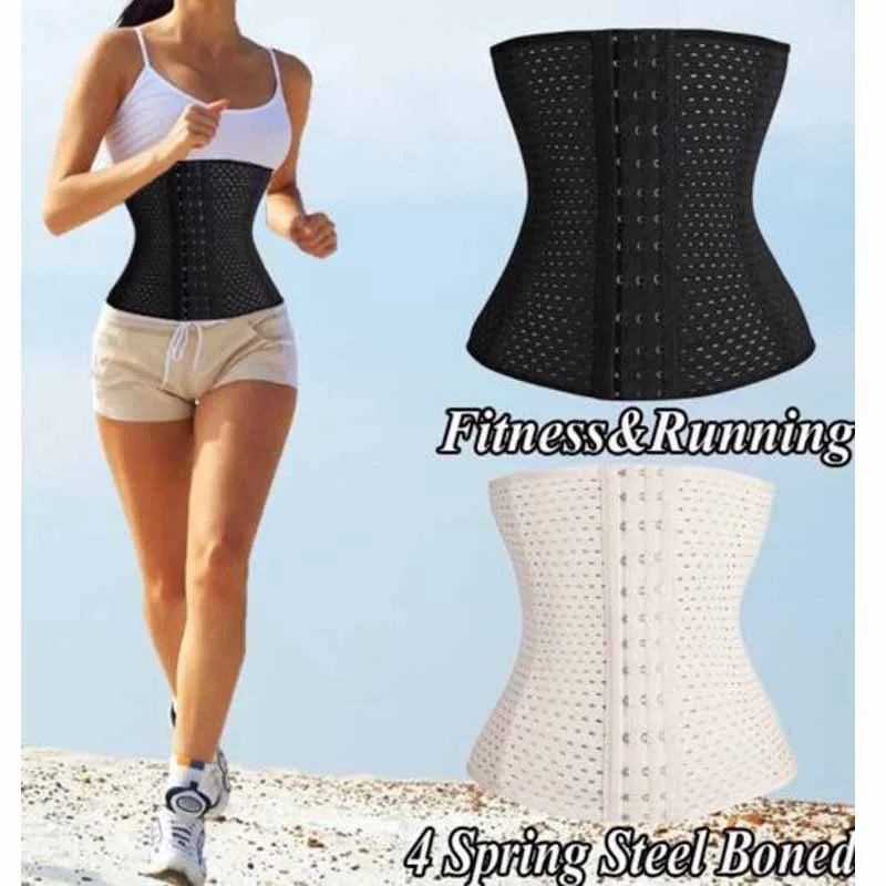 Body Shaper Underbust Waist Corset Waist Latex 4 Spiral Steel Boned Women Waist Cincher Shapewear shapewear bodysuit