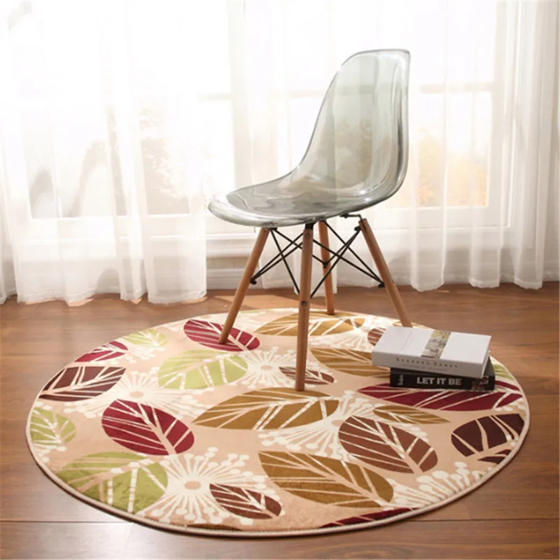 Круглый напольный ковер для гостиной, спальни, коралловый флис, компьютерное одеяло, круглый коврик для йоги, подвесная корзинка на стул, ковер