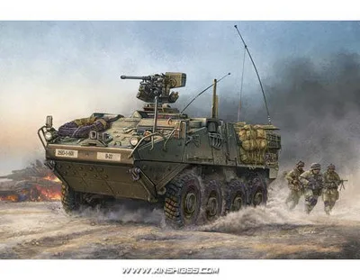 Модель Trumpeter 00375 1/35 M1126 Stryker lnfantry Carrier Vehicle(ICV) модель танка комплект