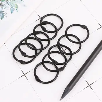 

10pcs Metal Loose Leaf Binder Ring Book Hoops DIY Albums School Office Supplies Craft