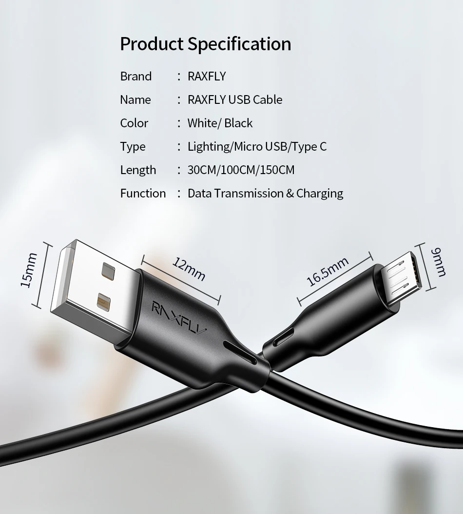 RAXFLY Micro USB кабель для быстрой зарядки телефона USB кабель для Xiaomi Redmi Note 5 usb зарядный провод для синхронизации данных зарядный шнур для samsung