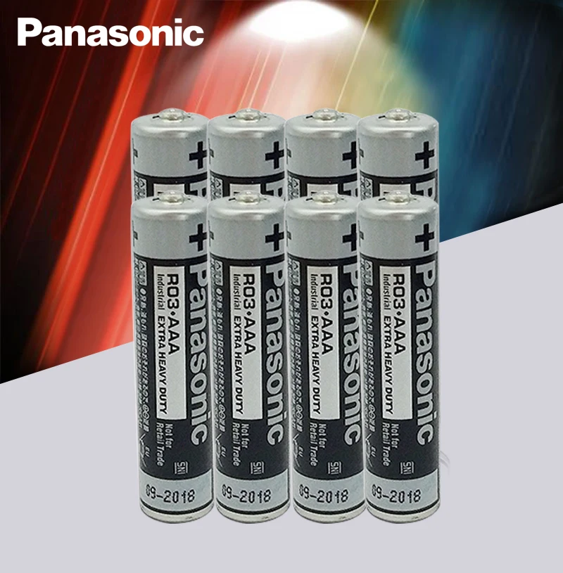 8 шт. щелочные аккумуляторы Panasonic R03 1 5 в без ртути|Батарейки| |