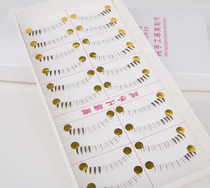 

5Natural tail tip thick DIY false lower eyelashes handmade lashes as fake eyelashes artificial eyelashes for women beauty makeup