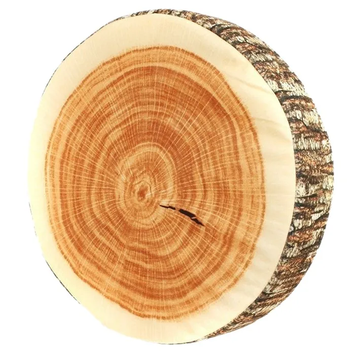 

Practical Emoji cushion Design Soft Cushion Pillow Gift for Home Car Camping #15 Tree stakes, Wood color