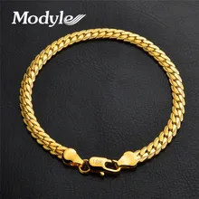 Модный брендовый браслет для мужчин/женщин, ювелирные изделия,, Модный черный/серебристый/золотой цвет, 20 см, толщина 5 мм, кубинские звенья, браслеты-цепочки