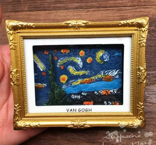 Ван Гог подсолнухи Париж Арка Триумфальная звезда рамка 3D магниты на холодильник путешествия сувениры холодильник магнитные наклейки - Цвет: 004