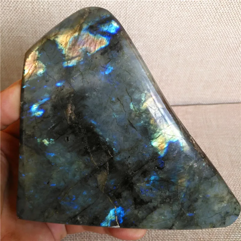 

natural labradorite quartz crystal specimen