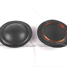 2 шт " дюймовые купольные твитеры, звуковая катушка, черная шелковая диафрагма, универсальный 25,5 ядерный, два боковых провода, ВЧ динамик, ремонт 4 Ом или 8 Ом