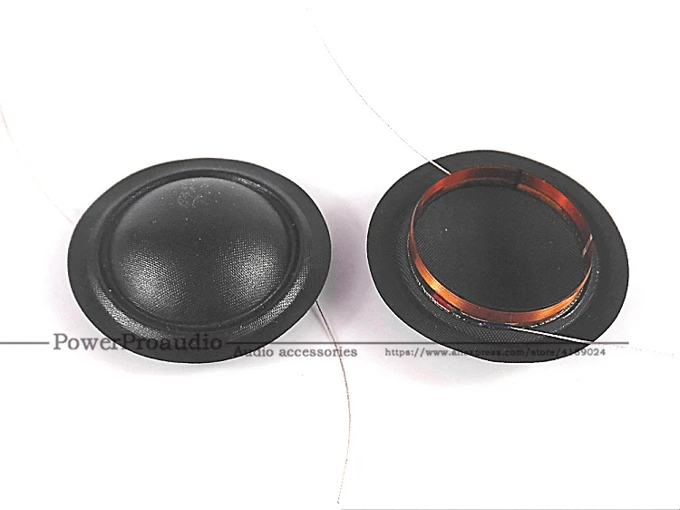 

2PCS 1" inch Dome Tweeters Voice Coil Black Silk Diaphragm Universal 25.5 Core Two Side Wires Treble Speaker Repair 4Ohm or 8Ohm