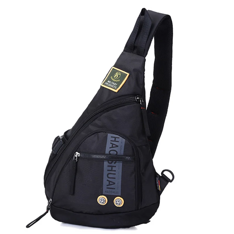Waterproof Oxford Nylon Men Messenger One Shoulder Rucksack Cross Body