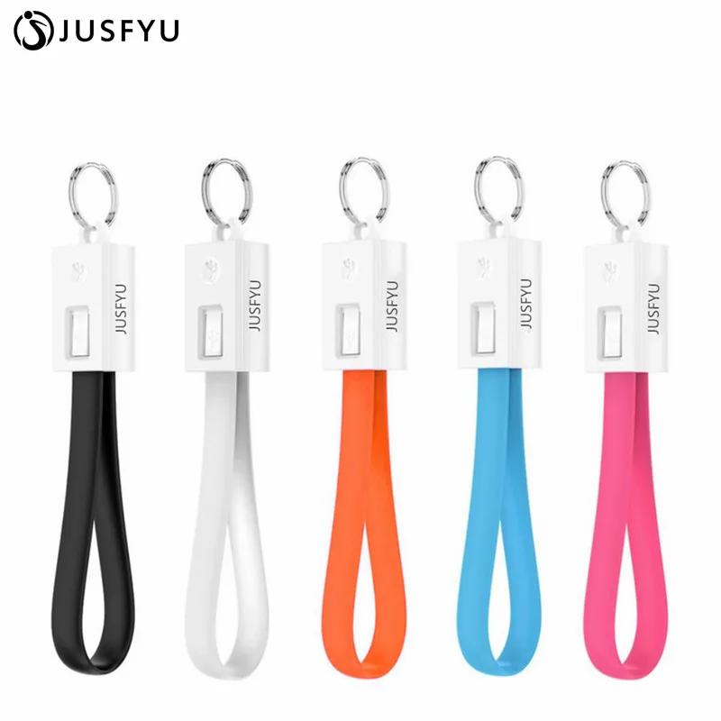 

Portable USB Type C Fast Charger Sync Data Multicolored Noodles Cable Key chain Type-C Cable For Xiaomi Mi5 Samsung S9 USB Cable