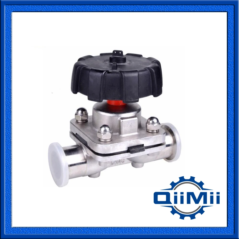 

1" -2" SS316L Sanitary Stainless Steel Clamp Diaphragm Valve EPDM+PTFE