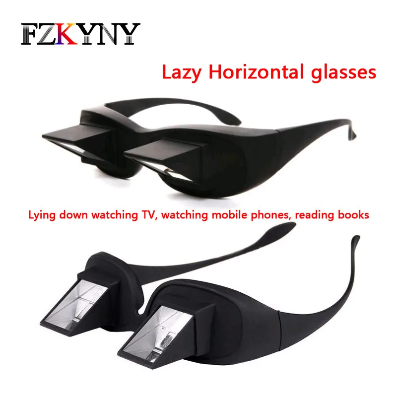 

FZKYNY Lazy Horizontal Prism Angled Reading Glasses For Lazy Readers Lying Down Watching TV&Mobile Phones