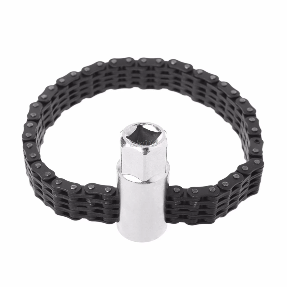 

Chain type Strap Clamp Socket Car Truck Oil Filter Wrench Removal Install Tool S09 Drop ship