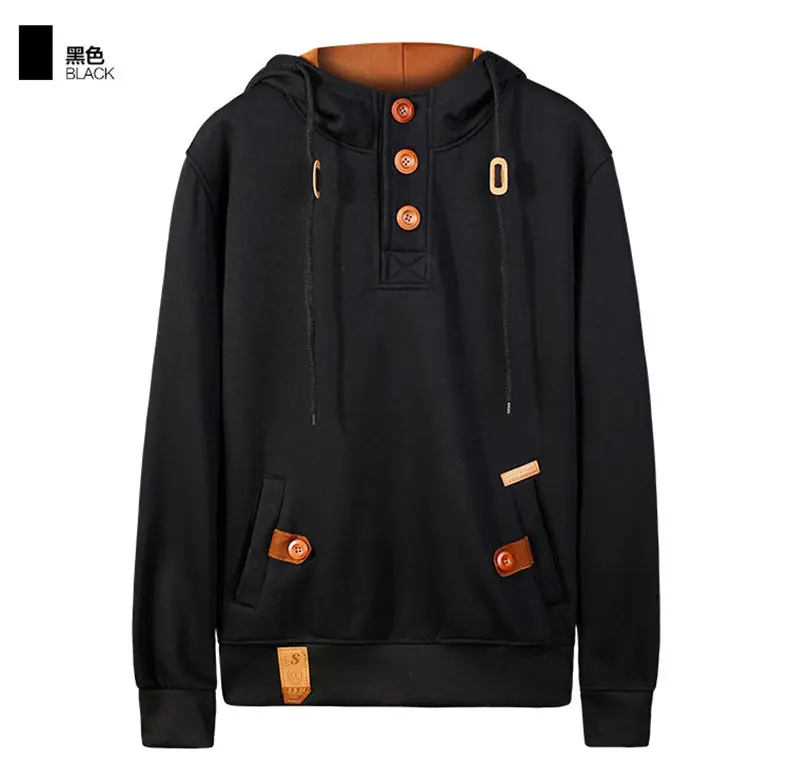5Colors Men Sweatshirts Pullover Autumn Spring Hooded Tops Casual Male Hoodies Men Streetwear Muls Brand Jumpers M-3XL 2019 New 15