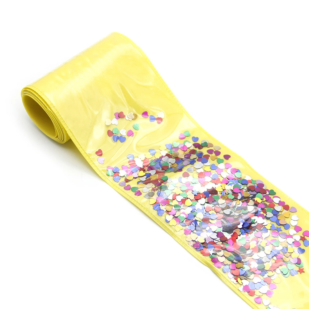 

New 67-72mm 5y/roll Fill in PVC Ribbon (without sequins) For DIY Hair Bow Party Birthday Decoration Accessories,5Yc6254