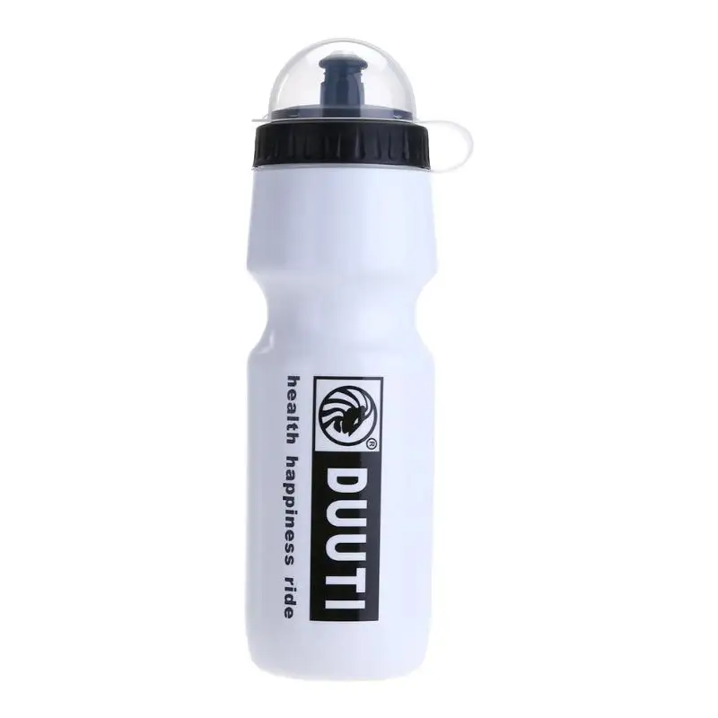 Новинка 700 мл портативная Спортивная велосипедная пластиковая бутылка для воды с защитой от пыли - Цвет: Белый