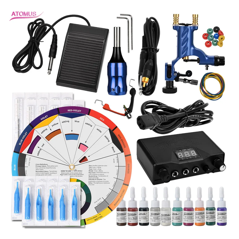 

Tattoo Machine Rotary Rotativa Kits Tools Tatuagem Rotary Profesional Rotatory Machine De Tatouage Rotative Set Tatoo Tatuajes