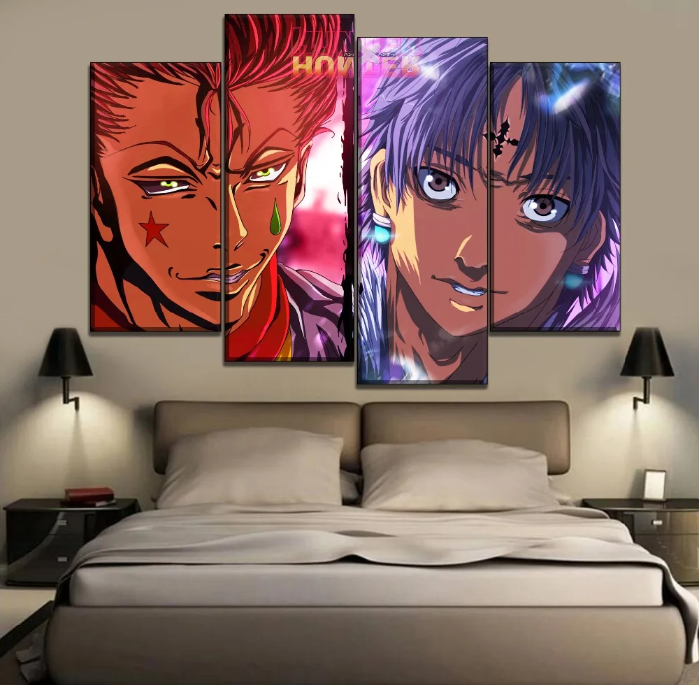Плакат Chrollo Lucilfer и Hisoka на холсте декоративный плакат стену аниме Hunter x живопись с