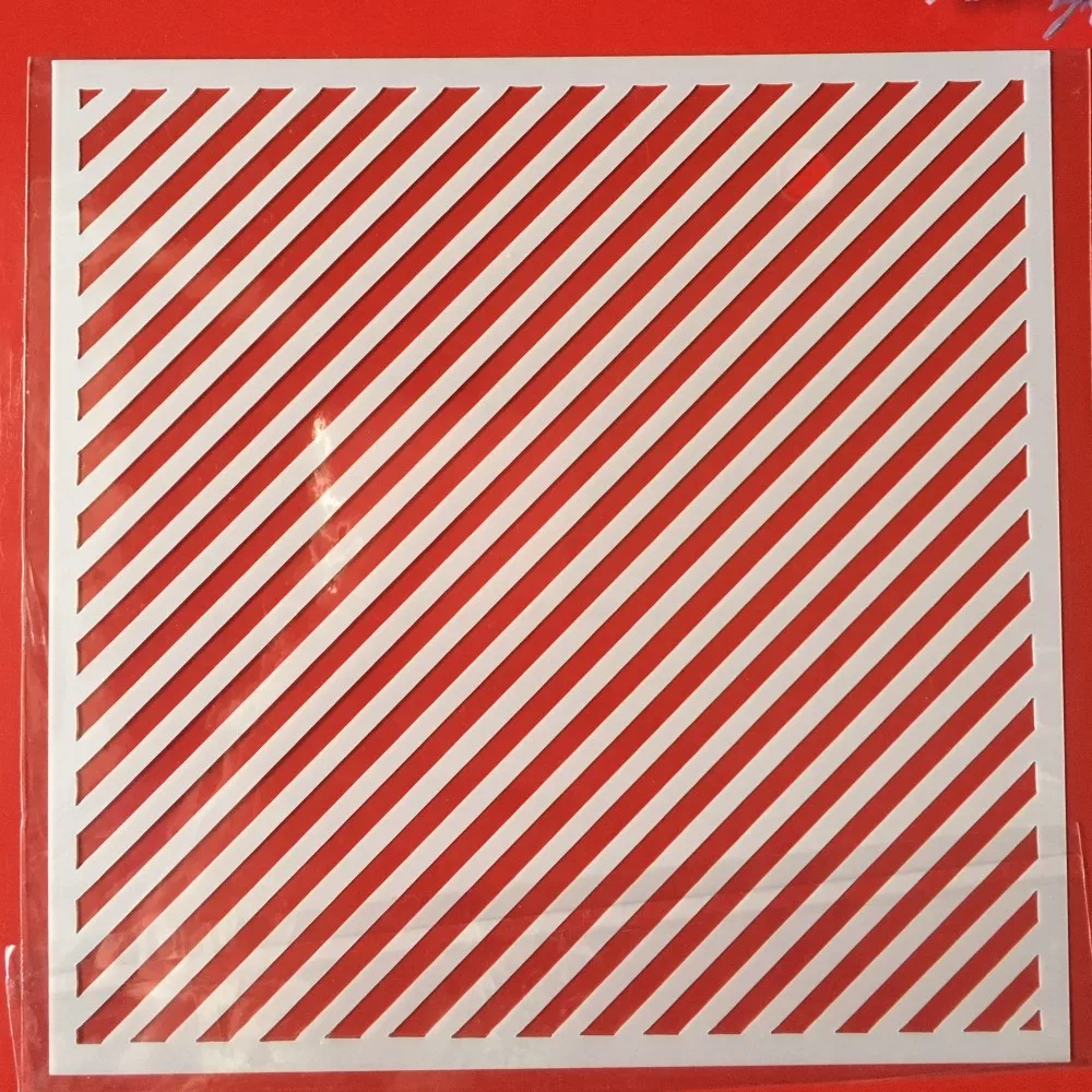 

Hot 5.9" Line Texture DIY Craft Layering Stencils Wall Painting Scrapbooking Stamping Embossing Album Paper Card Template F5548