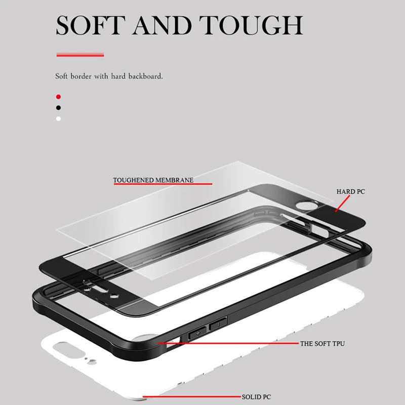 For Iphone 7 case Iphone 8 anti knock coque (6)