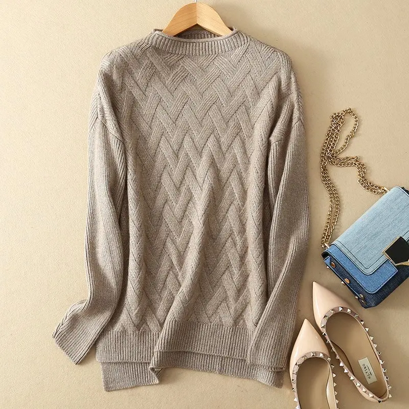 

JECH 2017 autumn winter New cashmere sweater female pullover turtleneck sweater women solid color lady basic Cashmere sweater