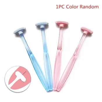 

Oral Dental Care Clean Away Bad Breath Tongue Cleaner Brush Scraper Handle