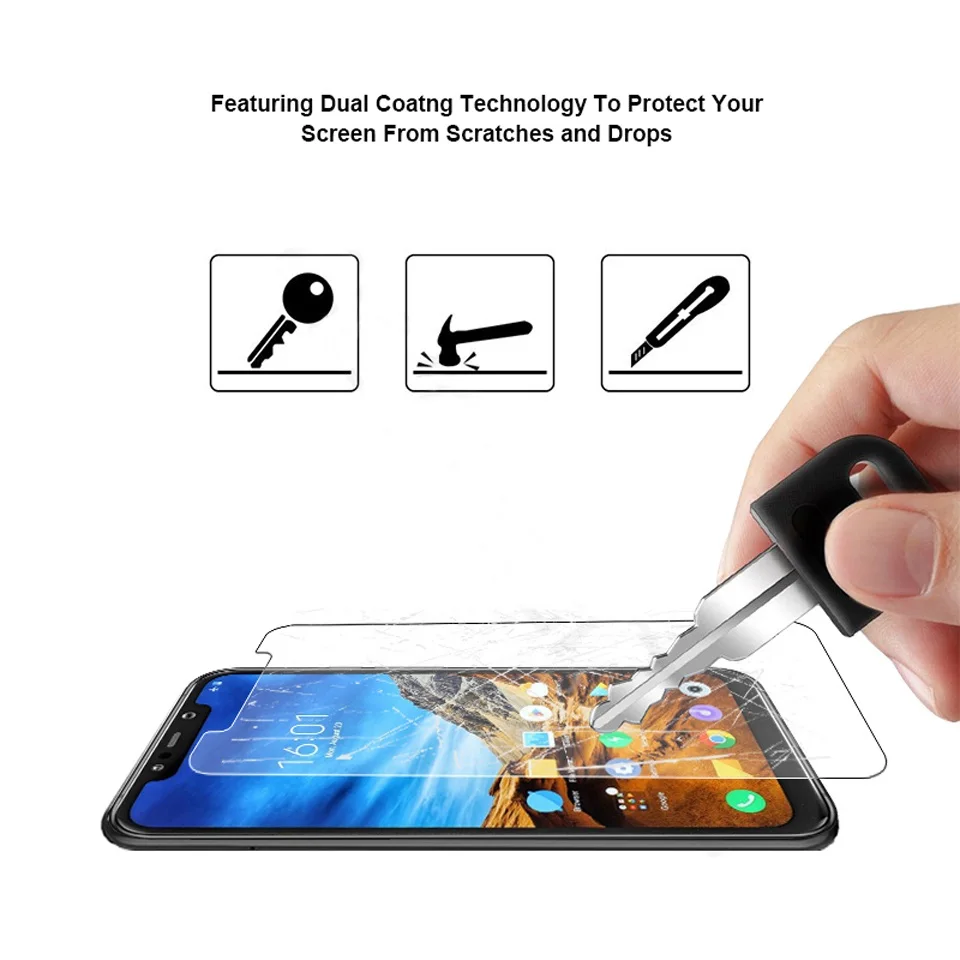 9H-2-5D-0-26mm-Tempered-Glass-For-Xiaomi-Pocophone-F1-Mi-Max-2-3-Screen