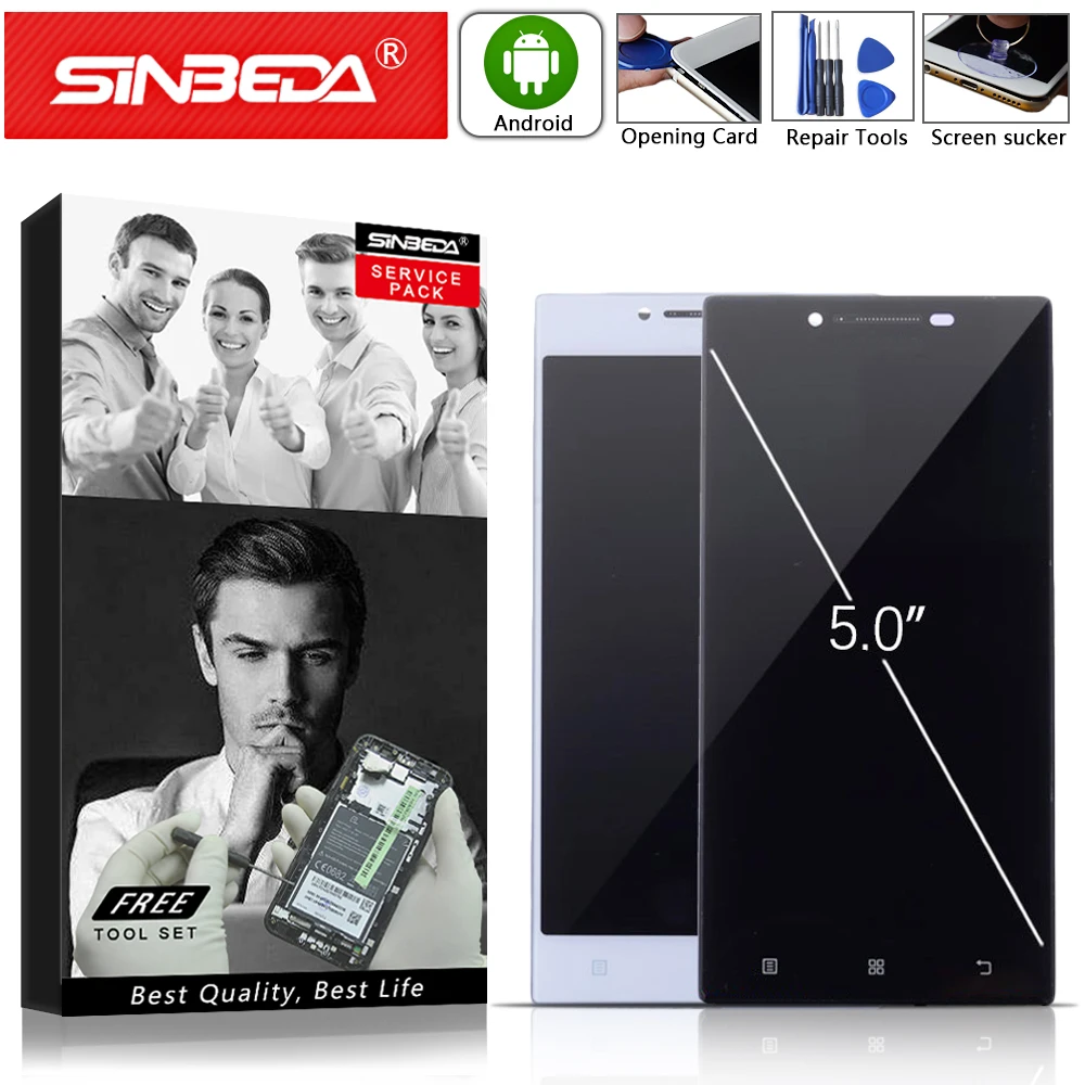 

5.0" Original For LENOVO P70 LCD Display Touch Screen with Frame Digitizer For LENOVO P70 Display LCD P70-T P70T LCD Replacement