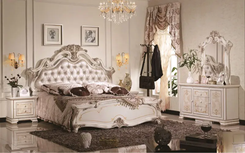Online Get Cheap Antique Bedroom Furniture Styles -Aliexpress.com Luxury suite bedroom furniture of Europe type style including 1 bed 2 bedside table 1 chest a dresser and a makeup chair - Online Get Cheap Antique Bedroom Furniture Styles -Aliexpress.com