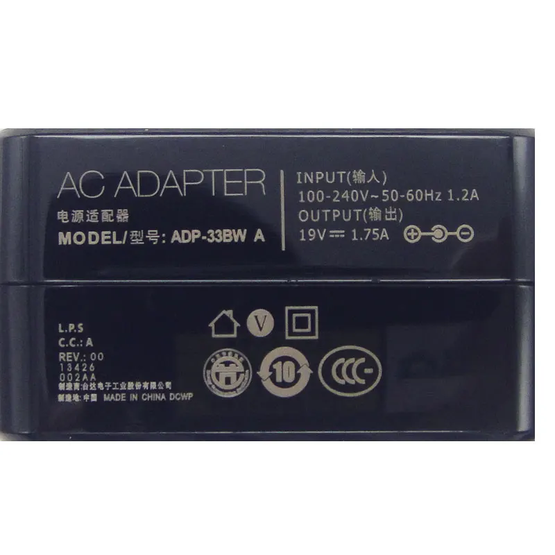 19V 1.75A 33W Power AC Adapter Charger for ASUS Vivobook X201E X202E Q200E ADP-33BW A EXA1206EH EXA1206CH EXA1206UH US Plug
