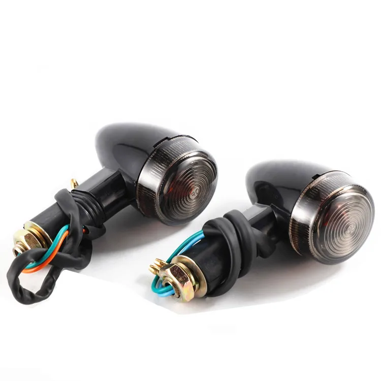 

2x Amber Bullet Front Rear Turn Signal Blinker Indicator Light Motorcycle For Honda Yamaha Kawasaki Suzuki Chopper Custom