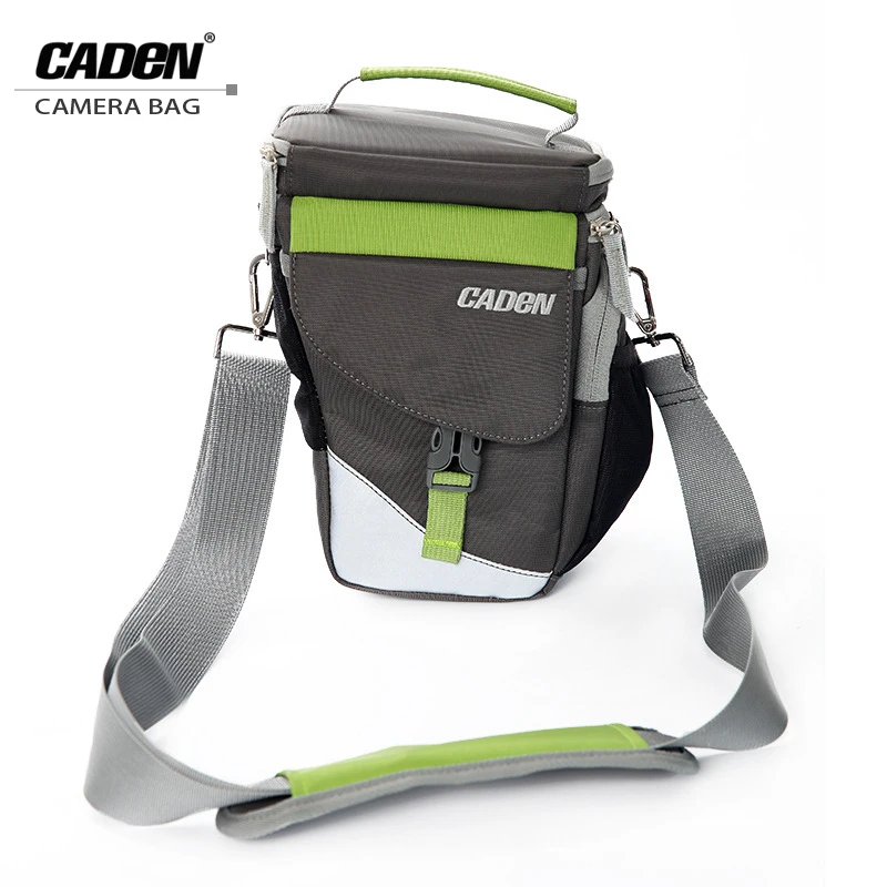 

Caden Shoulder Camera Bags Backpack For Men Women Black Green Digital Camera Sling Nylon Soft Bag For Canon Nikon 2016 New D1