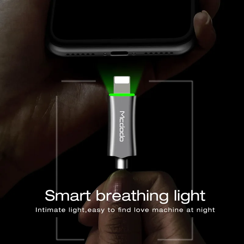 MCDODO Auto Disconnect Fast Charging For iPhone USB Cable For iPhone XS MAX X Data Cable For iPhone 8 7 6 6s Plus USB Cable Cord