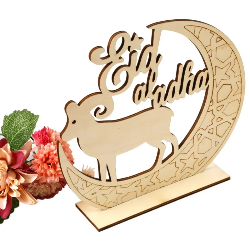

New Happy Eid Mubarak Muslim Islam Ramadan Decoration Hanging Lantern Pendant Plaque Sign Ornament DIY Wall Decor Party Supplies