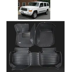 Бесплатная доставка волокна кожи автомобиль коврик для jeep commander 2006 2007 2008 2009 2010 7 мест