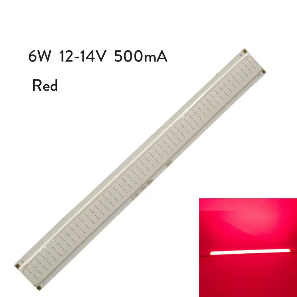 6 Вт COB светодиодный теплый белый 3000 К Белый Синий Красный квадратный светильник с бусинами лампочка чип 12 В для DIY светодиодный прожектор декоративный светильник - Испускаемый цвет: Красный