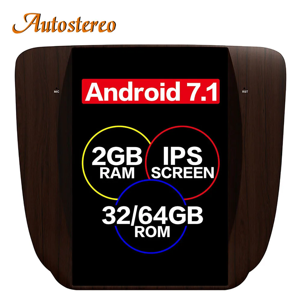 

Android 7 Tesla style Car GPS Navigation For GMC Yukon 2007-2011/Wooden headunit multimedia radio tape recorder IPS no DVD auto