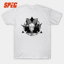 Chic Goat Vintage Printed T Shirt Men Black And White Short Sleeve 100% Cotton Round O Neck Tshirt Male Gift Casual Tee Top XXXL