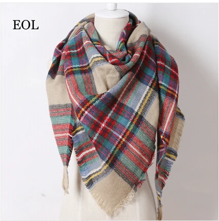 Cachemira Desigual triangulo bufanda Pashmina manton de las borlas la escocesa de moda caliente del invierno | AliExpress